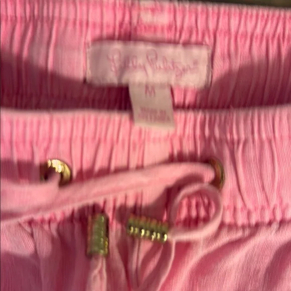 Lilly Pulitzer Pink Elastic Waist Linen pants - Picture 2 of 3